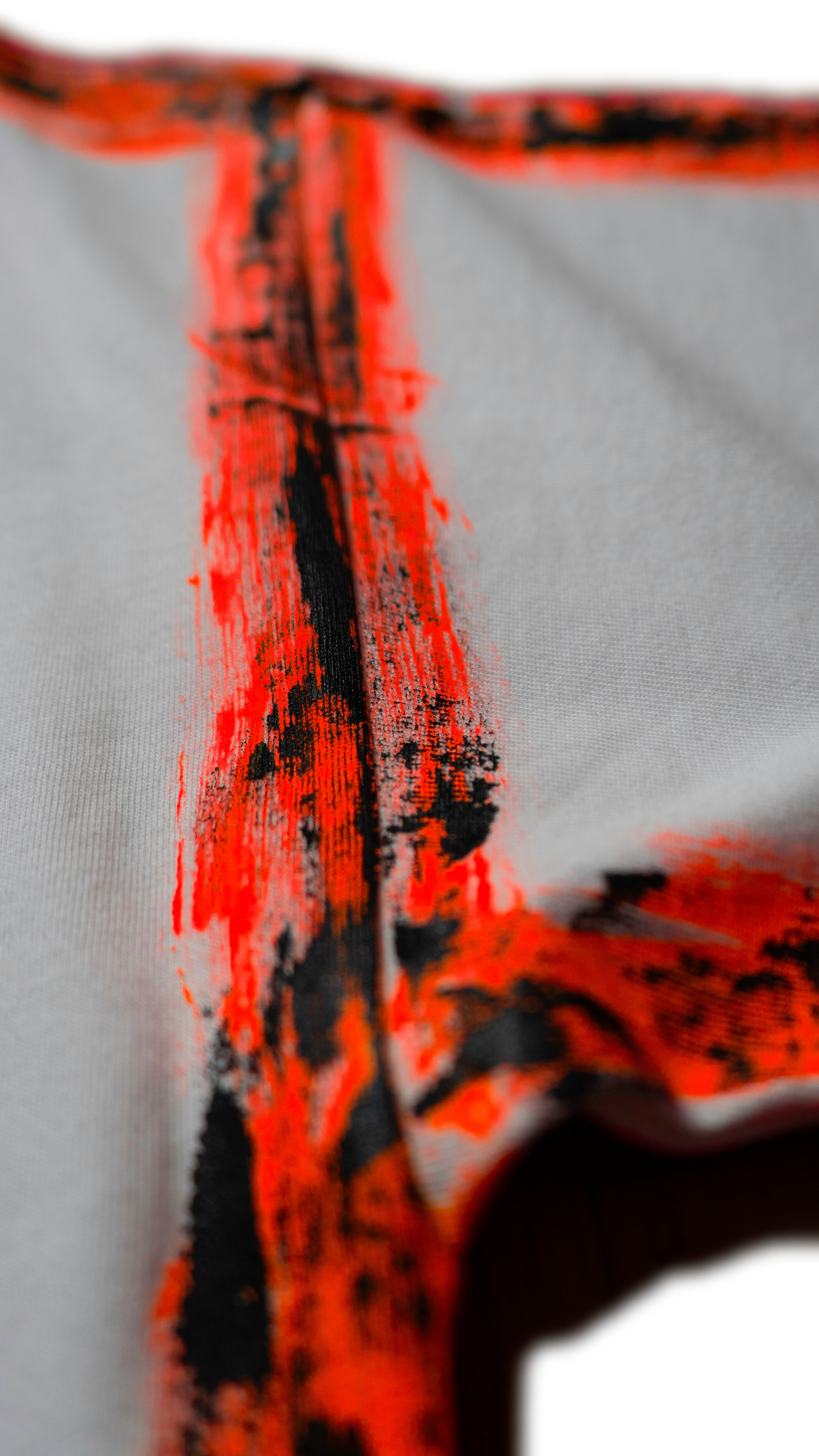 The Painter over sized T-shirt Pink Orange