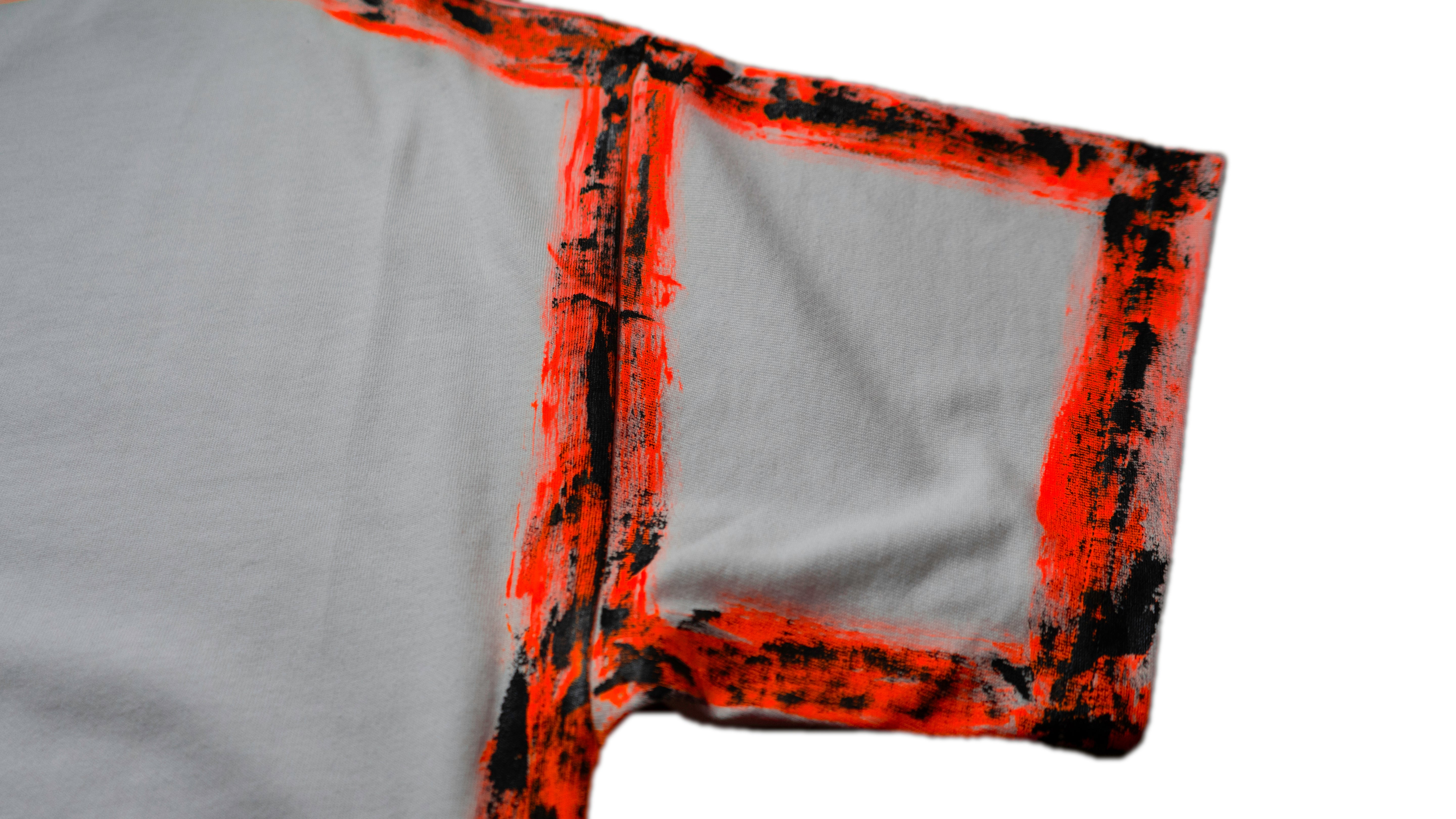 The Painter over sized T-shirt Pink Orange